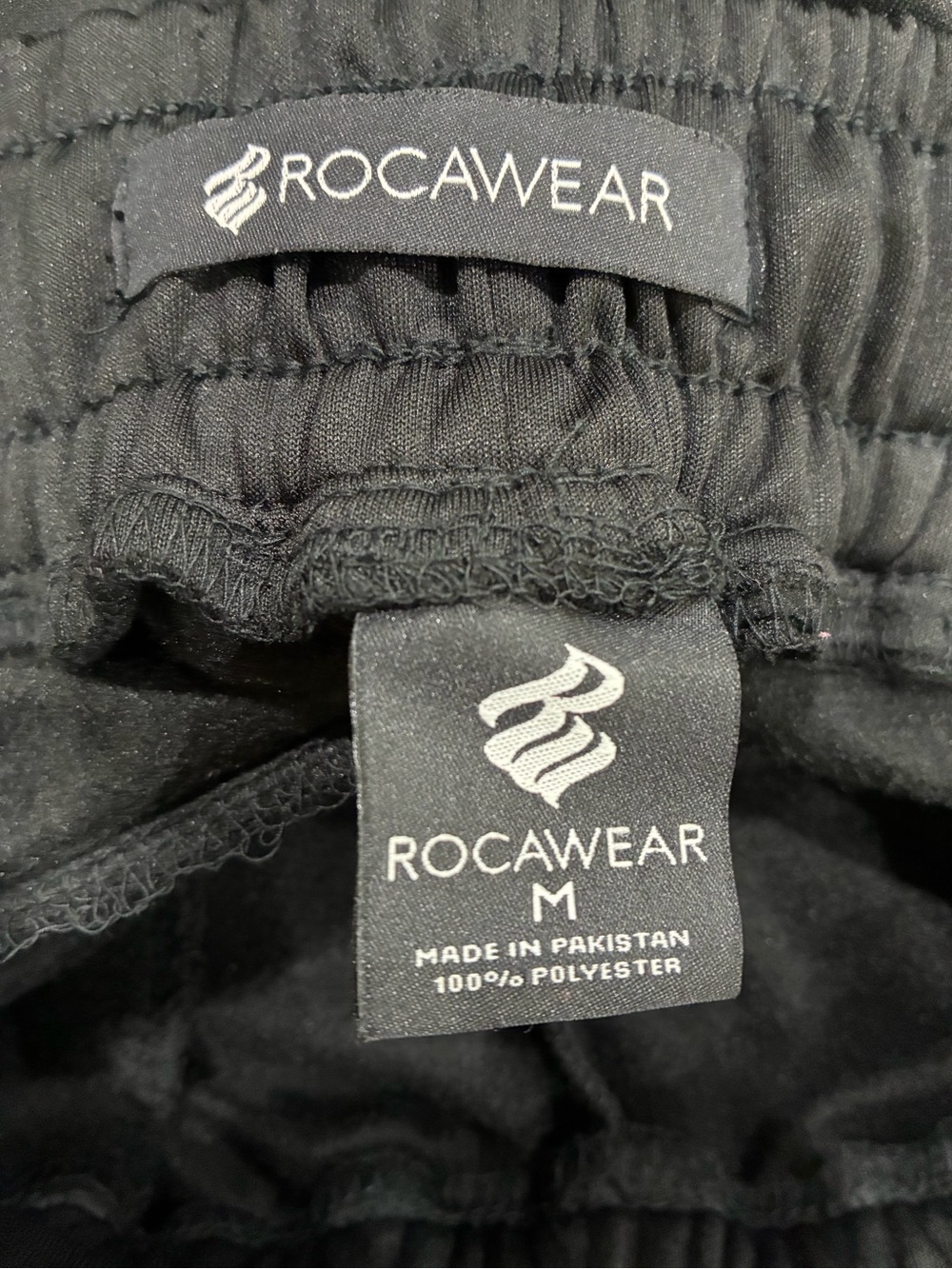 Rocawear Black Joggers with Red & Yellow Panels -size M New - Picture 5 of 7